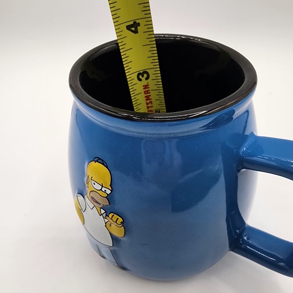 Homer Simpson Blue Ceramic Mug with Character Design - Picture 8 of 11
